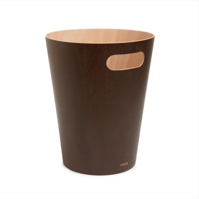 Umbra - Woodrow Trash Can - Espresso